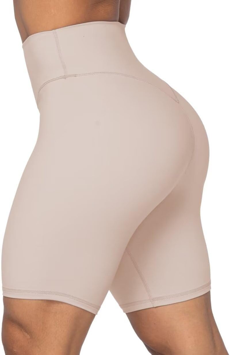 High Waist Biker Shorts for Women - No Front Seam, Squat Proof Yoga & Gym Shorts | Comfortable Fit