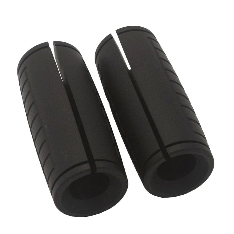 yuhqc Weight Bar Grips Fit Standard Barbell, Dumbell Handles, Thick Bar Training Adapter for Weightlifting & Cable Attachments Fitness Training Rope Grips for Body Arm Forearm Builder Strength(Black)