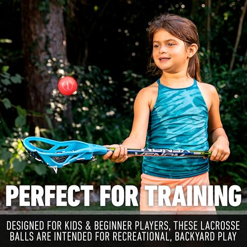 Franklin Sports Soft Training Lacrosse Ball Bucket - (20) Kids Soft Rubber Lacrosse Balls for Indoor + Outdoor Play - Official Size Youth Lax Equipment for Kids + Beginners