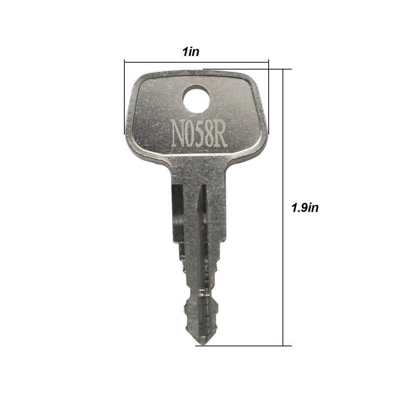 RMSPO (2 Pack) N058R Replacement Keys Compatible with Thule Roof Racks, Cargo Boxes & Ski Carriers - Fits Lock Code N058R - Spare Key Set for N-Series Cylinders