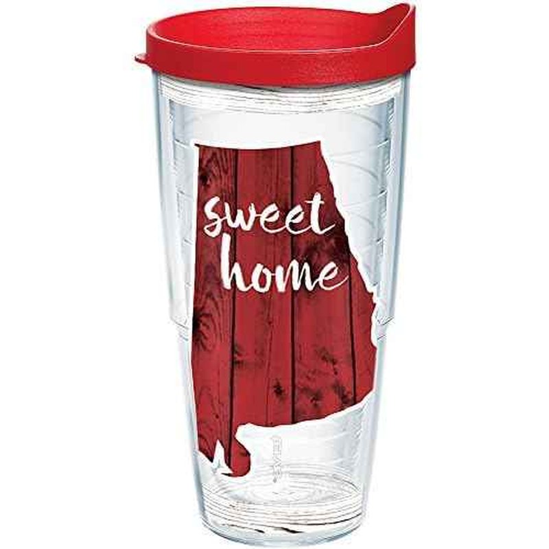 Tervis Made in USA Double Walled Sweet Home Alabama Insulated Tumbler Cup Keeps Drinks Cold & Hot, 24oz, Clear