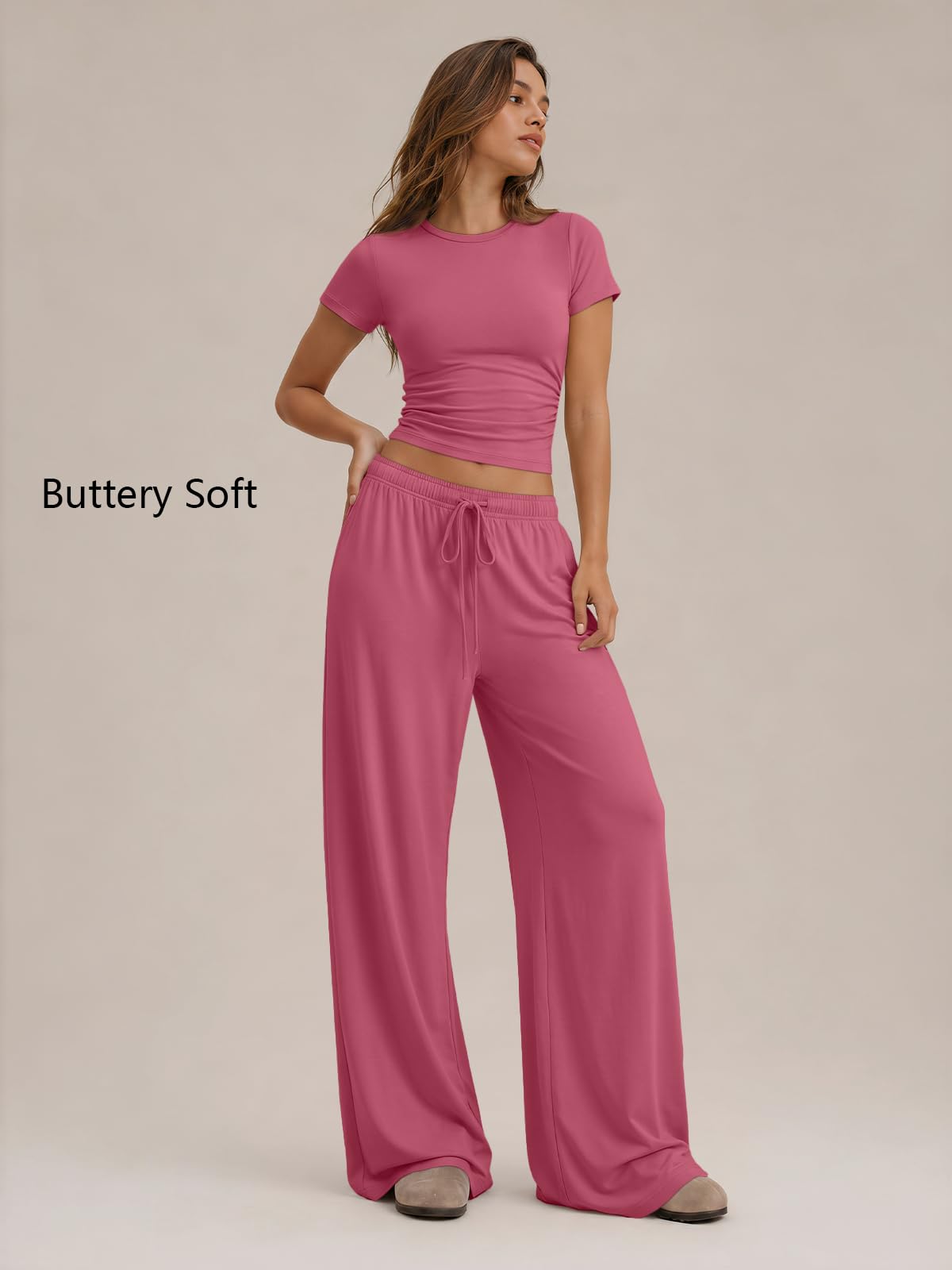 Trendy Queen Women's 2 Piece Matching Summer Lounge Set with Pockets