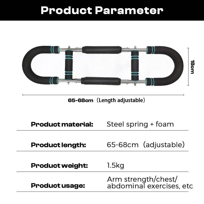 Twister Arm Trainer, 40-100lb Adjustable Chest Workout Equipment, Arm Trainer for Men, Chest Trainer for Men, Shoulder Muscle Training, Portable Home Fitness Equipment (Blue)