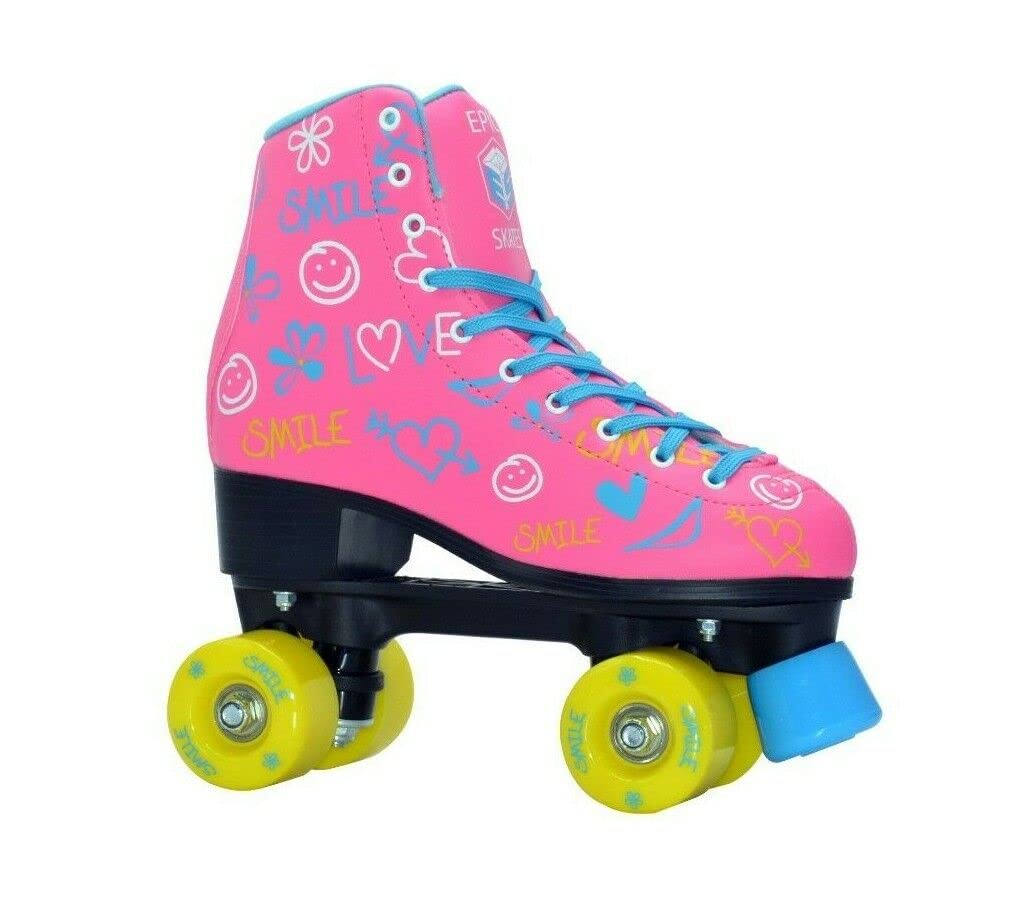 Epic Skates Blush Quad Roller Skates, Pink, Kids Size 1