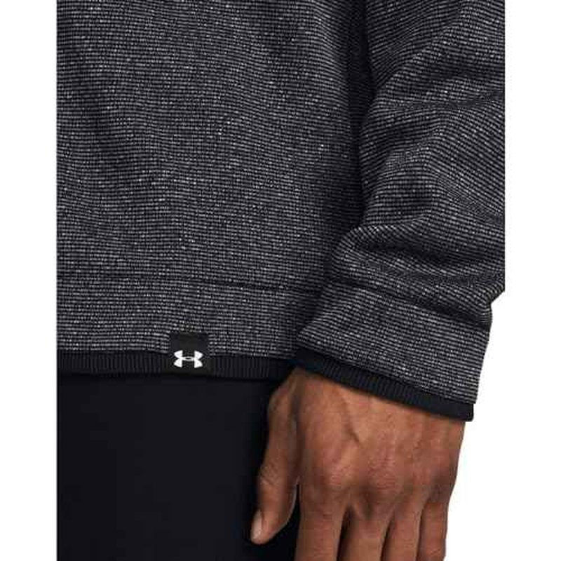 Under Armour Men's Storm SweaterFleece Quarter Zip, (001) Black/White/Black, Small