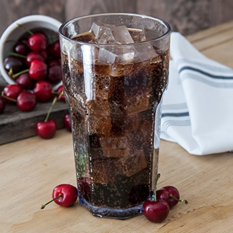 Carlisle FoodService Products Louis Tall Tumbler for Restaurants, Catering, Kitchens, Plastic, 32 Ounces, Clear, (Pack of 24)