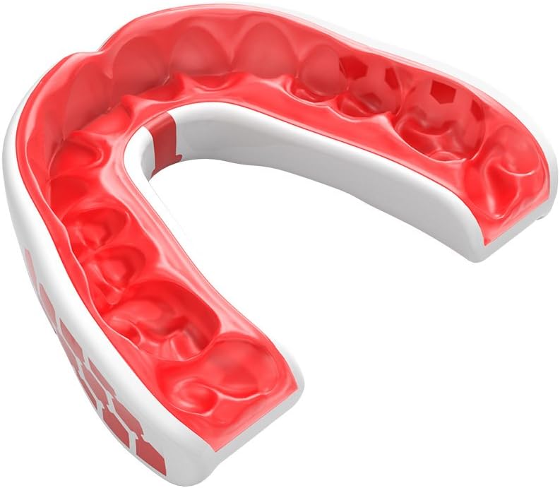 Shock Doctor Gel Max Mouthguard - Convertible Anti-Clenching Design for Football, Basketball, MMA | Durable Carbon Material