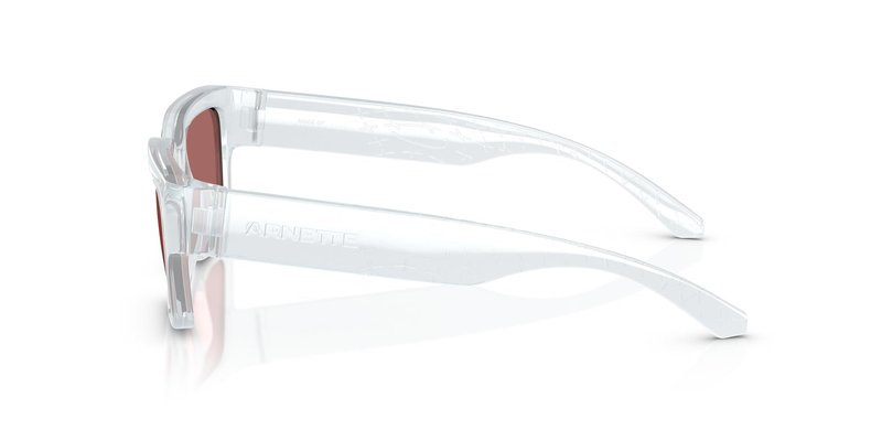 ARNETTE AN4354 Myndegap Sunglasses, Transparent Ice/Dark Violet, 49 mm
