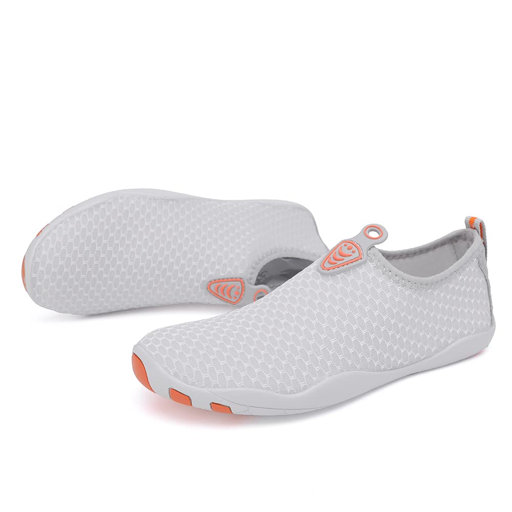Vsufim Quick-Dry Water Sports Barefoot Shoes Aqua Socks for Swim Beach Pool Surf Yoga for Women Men (7.5 Women/6.5 Men)