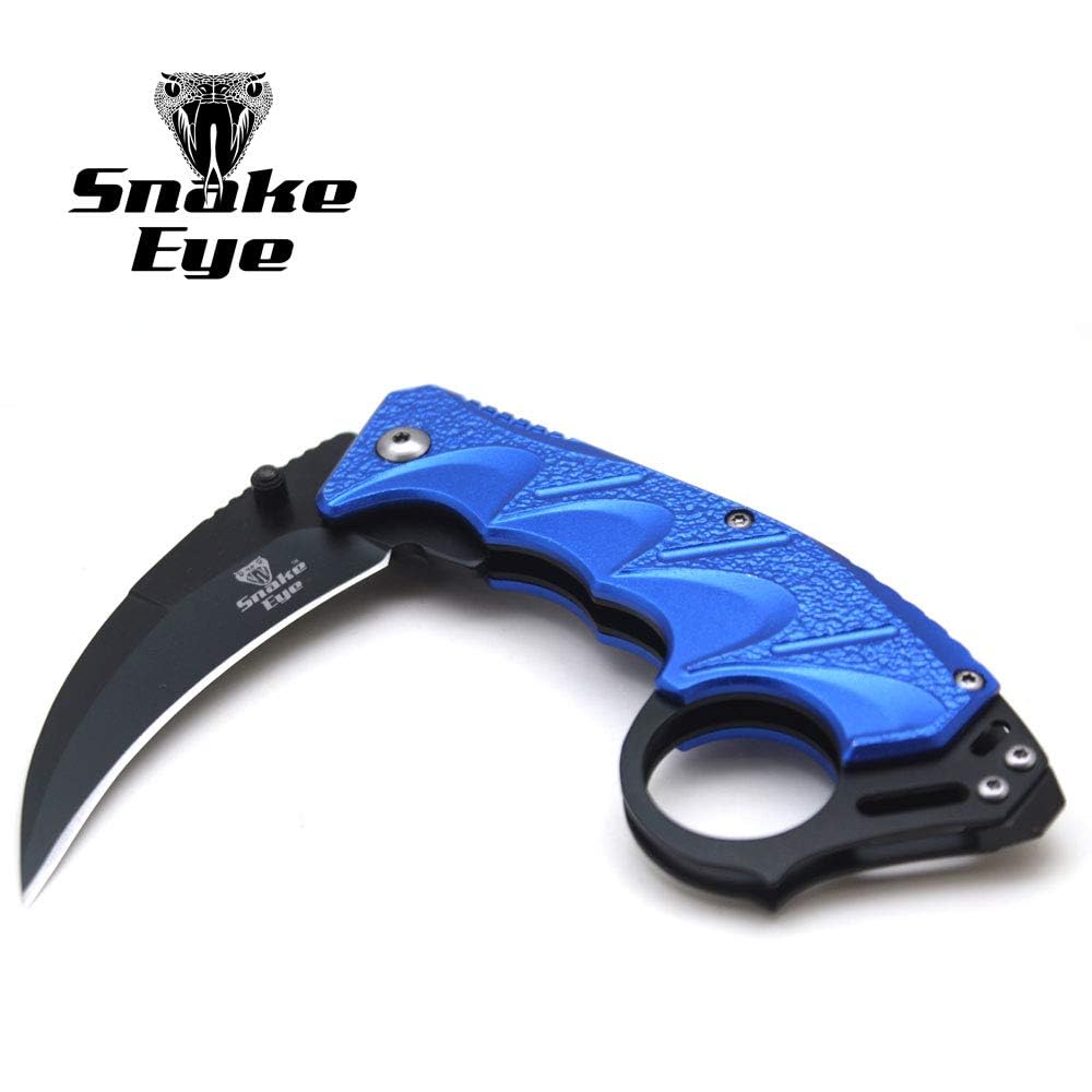 Snake Eye Tactical Everyday Carry Spring Assist Style Folding Pocket-Knife EDC