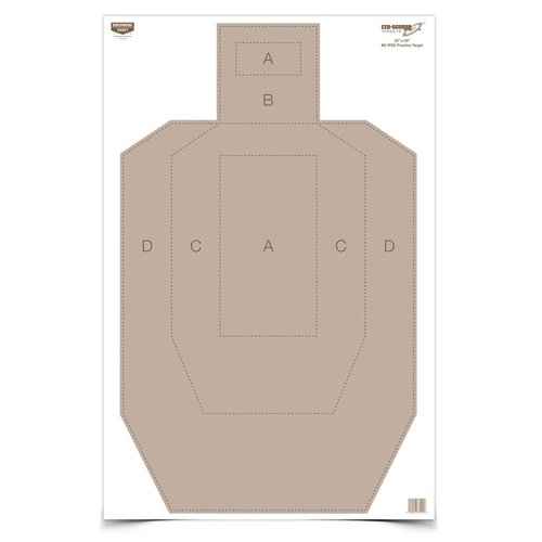 Birchwood Casey Eze-Scorer IPSC Practice Target (Per 100), 23 x 35-Inch