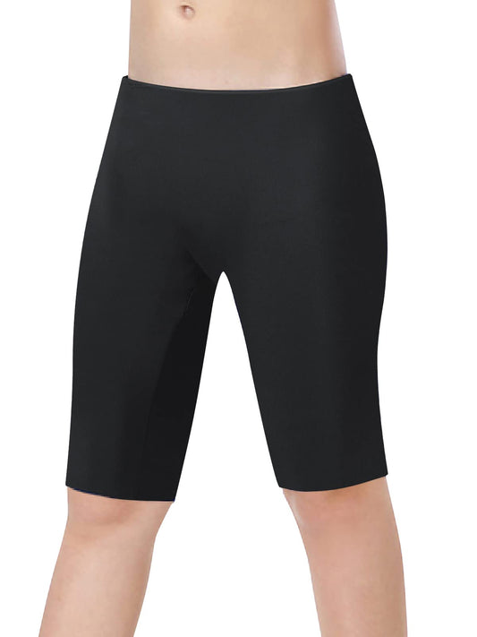 K898 Boys-Swim-Jammers Youth-Athletic Swimming-Shorts Quick-Dry - with Drawstring Kids Soft Swimsuits UPF 50+(Black,XS)