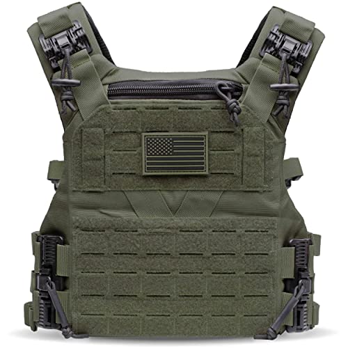 Tacticon Vest Elite | Combat Veteran Owned Company | Tactical Vest For Men | Lightweight Adjustable 500D Vests With Laser Cut MOLLE