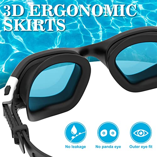 WIN.MAX Polarized Swimming Goggles Swim Pool Goggles Anti Fog Anti UV No Leakage Clear Vision for Men Women Adults Teenagers