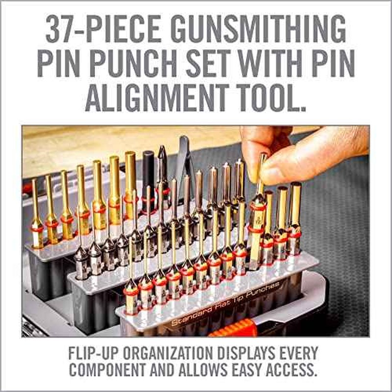 Real Avid Punch Set, Gunsmithing Tool Kit with Roll Pin Punch Set, Flat Tip Metal Punch Set, Brass Punch Set and Gunsmithing Tools: Pin Starter Tool
