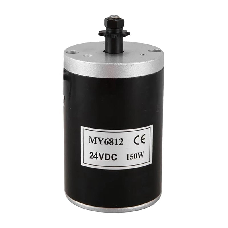 24V 150W Electric Scooter Motor with 7 Tooth 25H Chain Sprocket MY6812 Electric Brushed Motor High Speed Small Brush DC Motor for Razor E100 Scooter Electric Dirt Bike MX125 Motor Replacement Upgrade