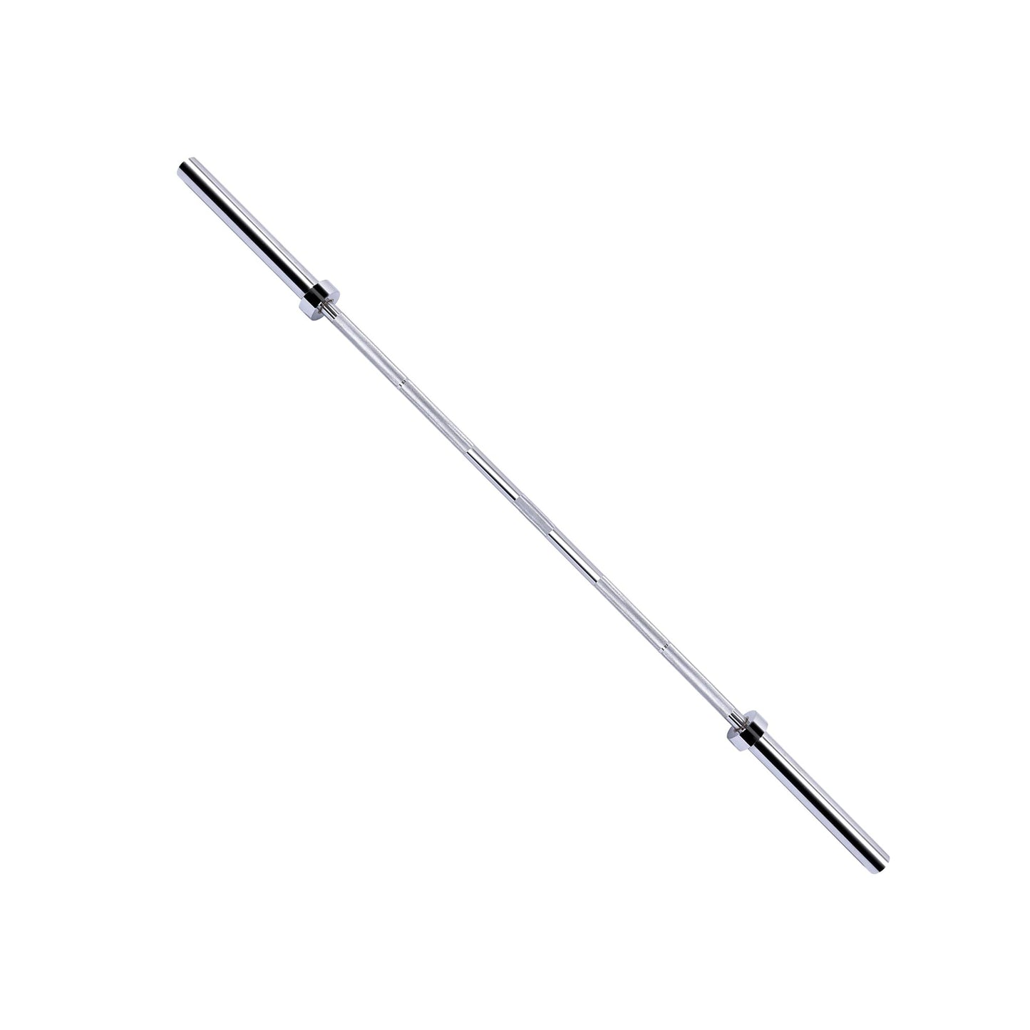 Fitvids Olympic Bar for Weightlifting and Power Lifting Barbell – 700-Pound Capacity, 5-Foot, Silver