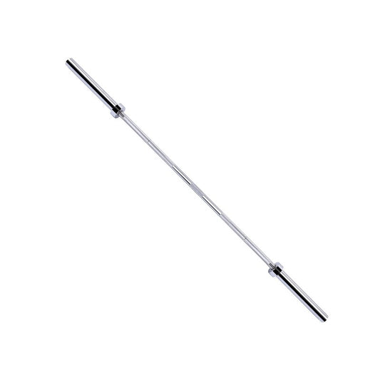 Fitvids Olympic Bar for Weightlifting and Power Lifting Barbell – 700-Pound Capacity, 5-Foot, Silver