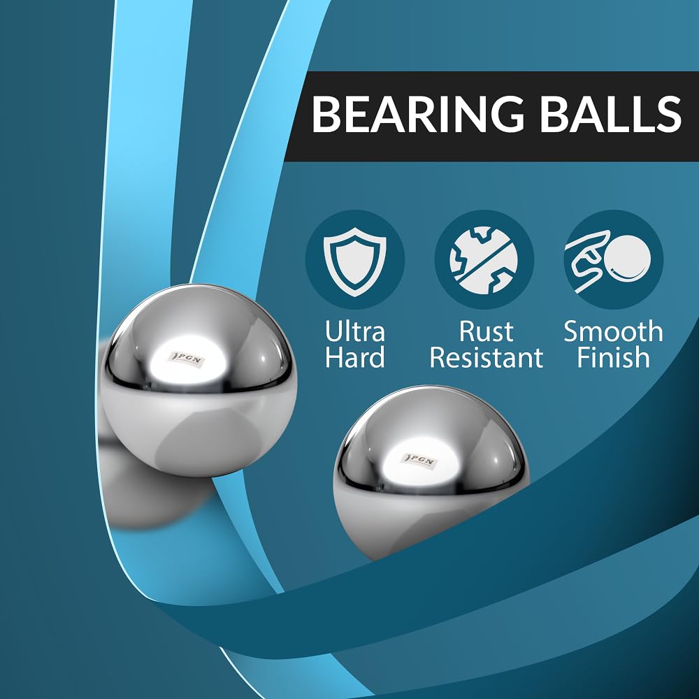 PGN 1/4" Chrome Steel Bearing Ball G25 (500 Pcs)
