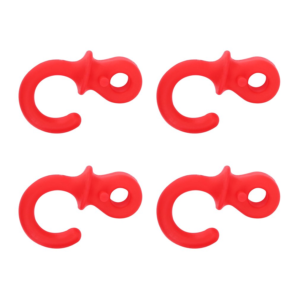 TOPINCN Monkey Tail Silencers, 4Pcs Bow String Shock Absorber Bow Vibration Damper for (Red)