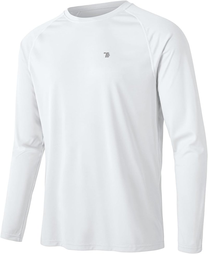 Mens Sun Protection Hiking Shirt - Lightweight Long Sleeve UPF 50+ UV Block | Ideal for Fishing & Swimming
