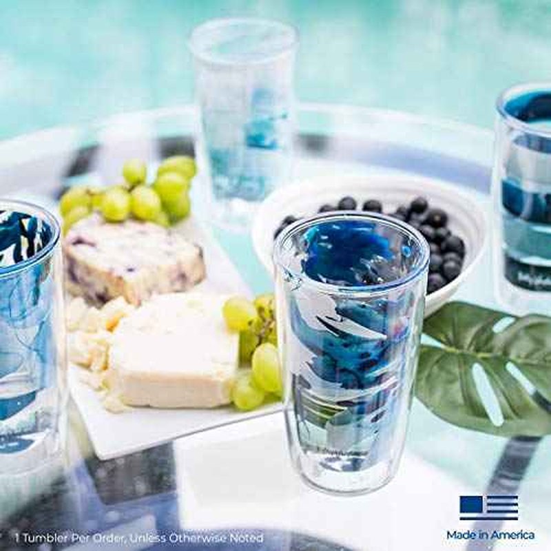 Tervis Made in USA Double Walled Kelly Ventura Insulated Tumbler Cup Keeps Drinks Cold & Hot, 16oz, Currents