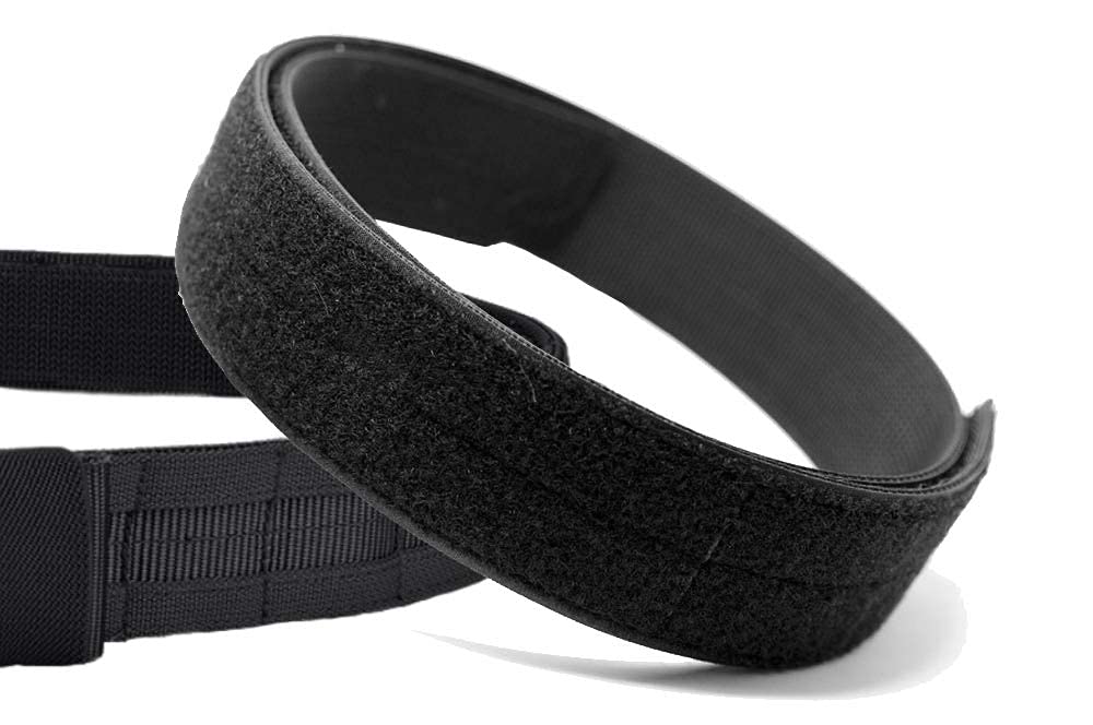 KRYDEX Quick Release Rigger MOLLE Belt 1.75 Inch Inner & Outer Tactical Heavy Duty Belt (BK, Large)