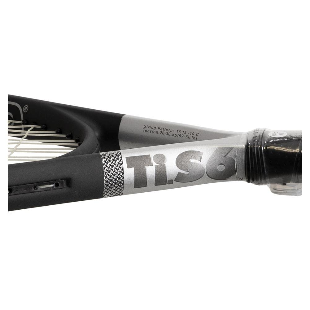 HEAD Ti S6 Tennis Racket - Pre-Strung Head Heavy Balance 27.75 Inch Adult Racquet - 4 1/4 in Grip