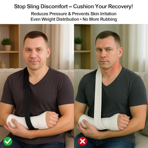 2 Pack Strap Cushion for Arm Sling Soft Padded Sling Shoulder Support for Injury Recovery,Wrist Injury Support Strap Pad to Release Stress,Neck & Shoulder Pain Relief
