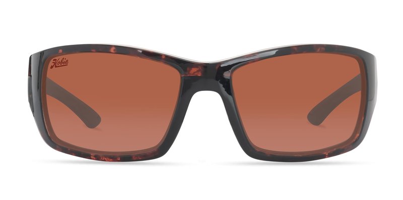 Hobie Everglades Float Polarized Sunglasses for Men and Women - Floating Frame, Women & Mens Sunglasses Polarized, Sun UV Protection Glasses - Dark Brown Tortoise Frame, Copper Lens