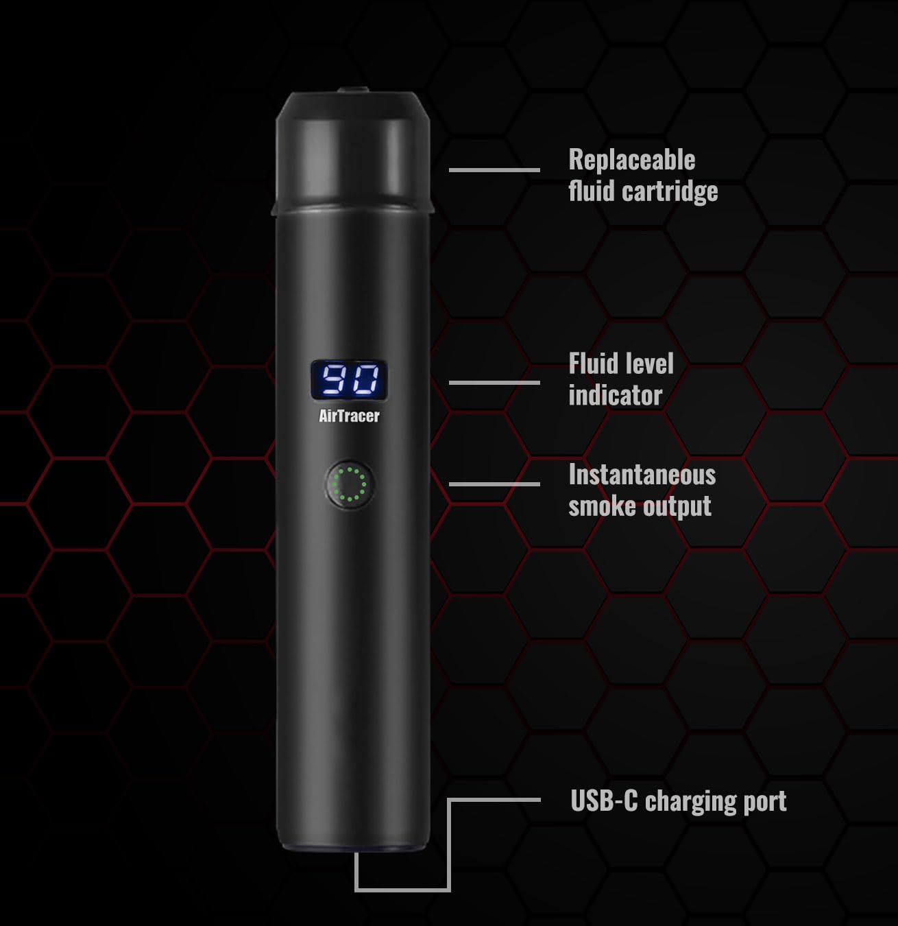 AirTracer Compact Handheld Smoke Generator/Fog Machine