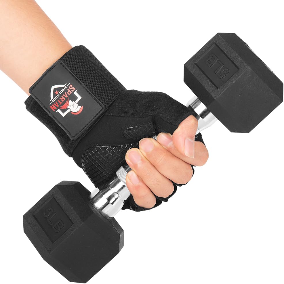 Spartan Gym Gloves - Weight Lifting Gloves with Wrist Support & Breathable Grip | Unisex Fitness Gear