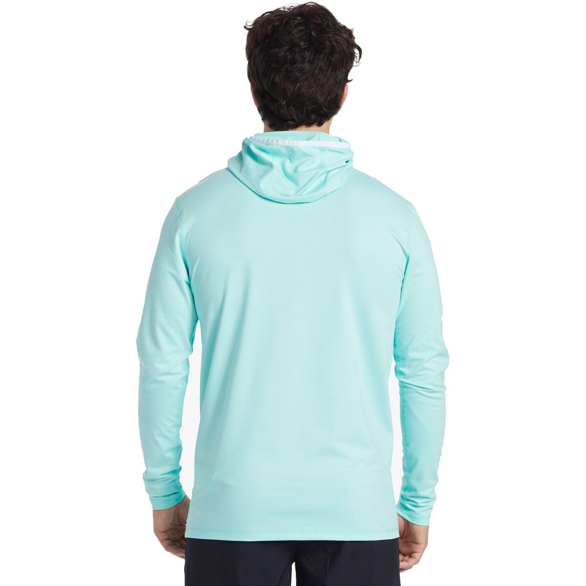 Quiksilver Men's Standard Heritage Hood Long Sleeve Rashguard UPF 50 Sun Protection Surf Shirt, Sky Blue Heather, 3X-Large