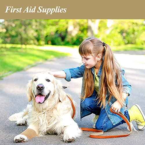 Self Adhesive Bandage Wrap,2 Inch Pink Breathable Elastic Cohesive Bandages, Vet Wrap Sports Tape Bulk for First Aid Supplies, Wrist Sprains Protection