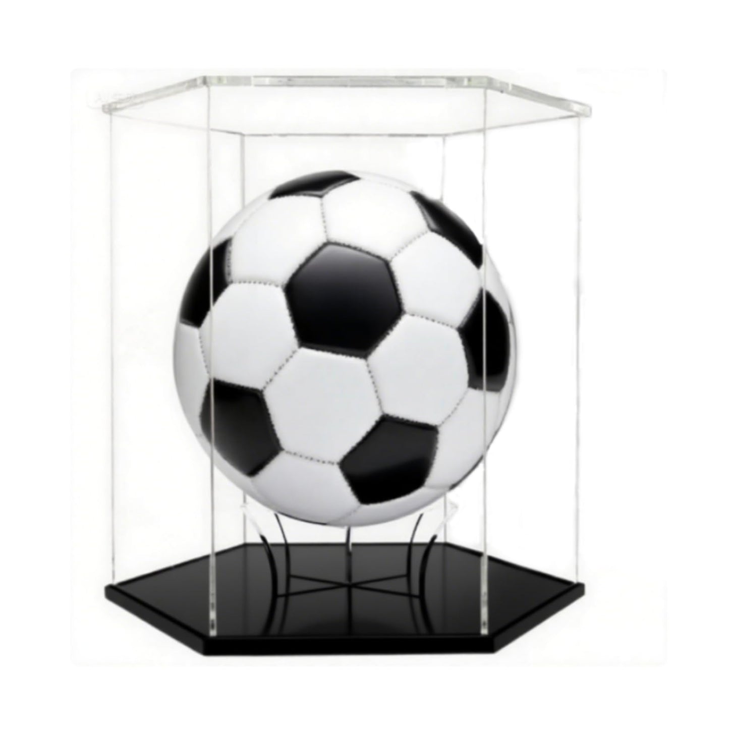 Basketball Display Case,Soccer Ball Display case, Acrylic Basketball Collectible Display Case, Soccer and Volleyball Collection Sports Souvenir Box (13.4 in X 11.8 in X 13.4 in)