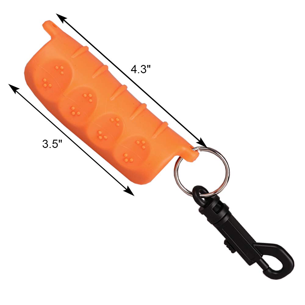 KRATARC Archery Arrow Puller Target Remover Gripper with Belt Clip (Orange-2pcs)