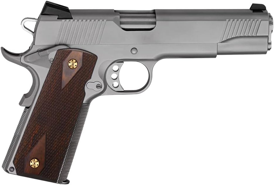 1911 Wood Grips - Checker Diamond Cut or Honey Comb Texture | Full Size with Gold Screws & Ambi Safety Cut