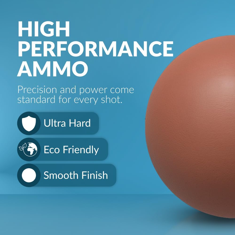 Biodegradable Clay Slingshot Ammo - Non-Toxic, Straight & Precise | Eco-Friendly Practice Ammo