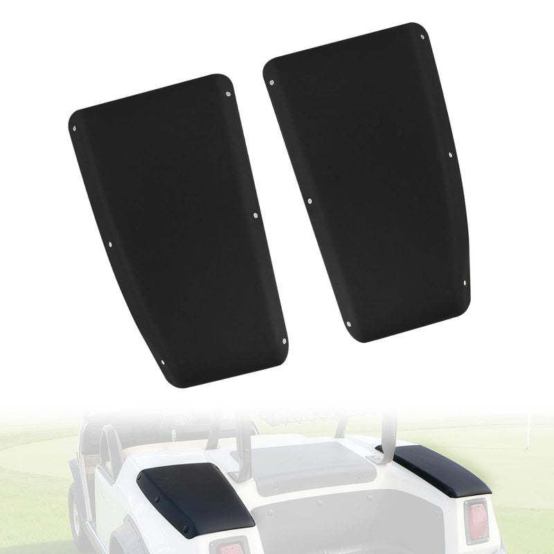 Heavy Duty Plastic Scuff Guard Pad Rear Seat Step Cover Compatible with Club Car DS Golf Cart 1981+ Accessories, Protection Panel, OEM #101706702 2pcs (Driver & Passenger Side)