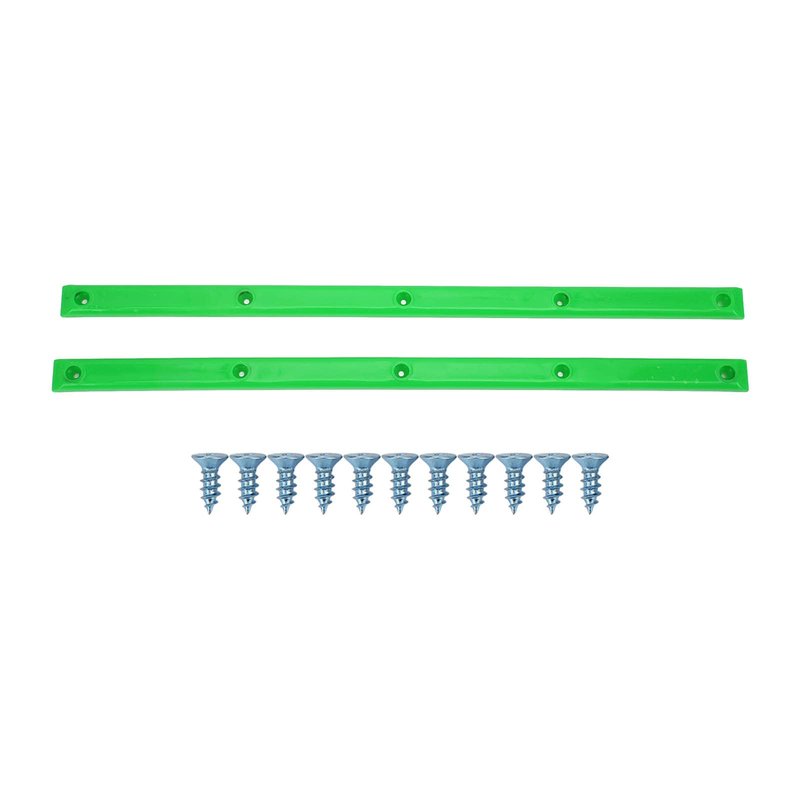 Rib Bones Rails, Stable Flexible Glossy Skateboard Wear Rails Appearance Longboard Ribs Bonesblack (Green)