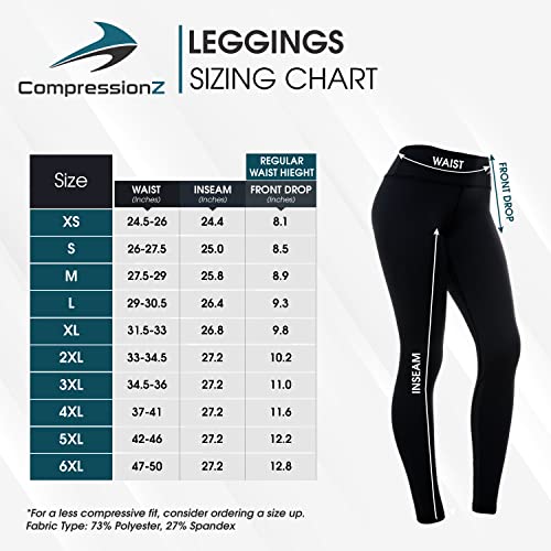 Compression Leggings for Women, Tummy Control Workout Gym Running Yoga Pants