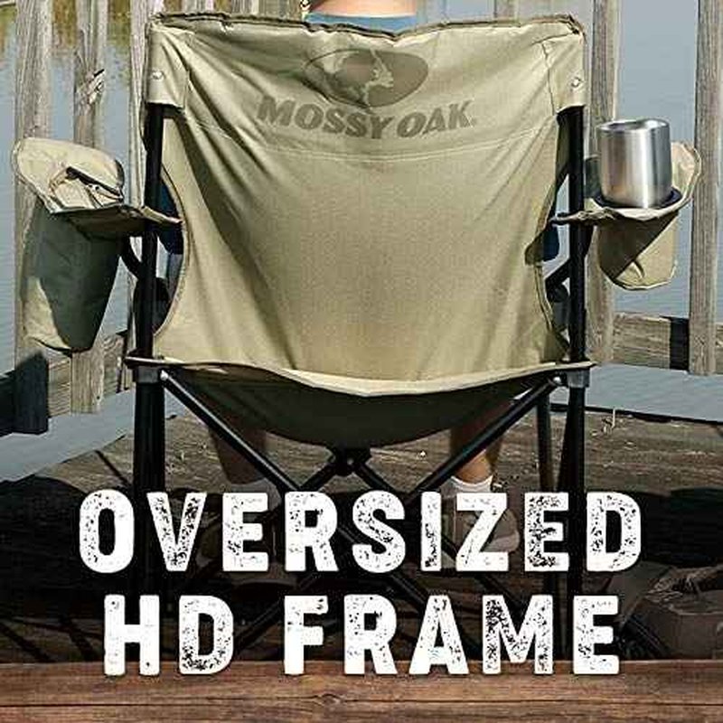 Mossy Oak Heavy Duty Folding Camping Chairs, Lawn Chair