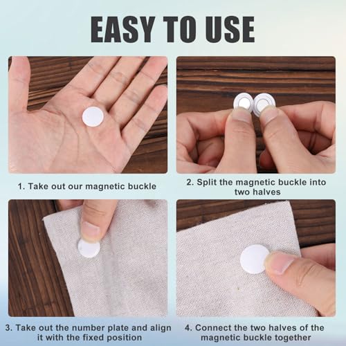 10 Pairs Magnetic Race Bib Clips, Marathon Essentials Race Number Buckle Running Bib Magnets Pins Holder for Runners Field Triathlon Cycling Competition