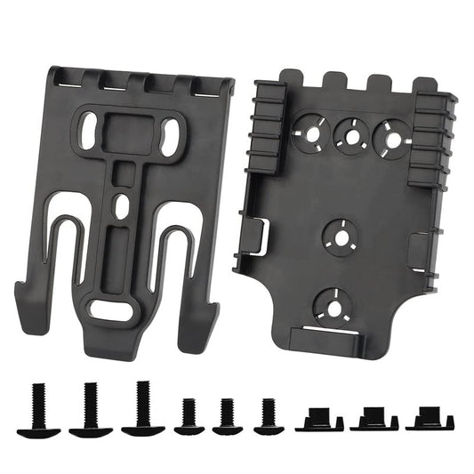 Qls Kit Quick Locking System Kit with Qls19 Locking Fork and Qls22 Receiver Plate for Quick Connect Release Work Duty Holster