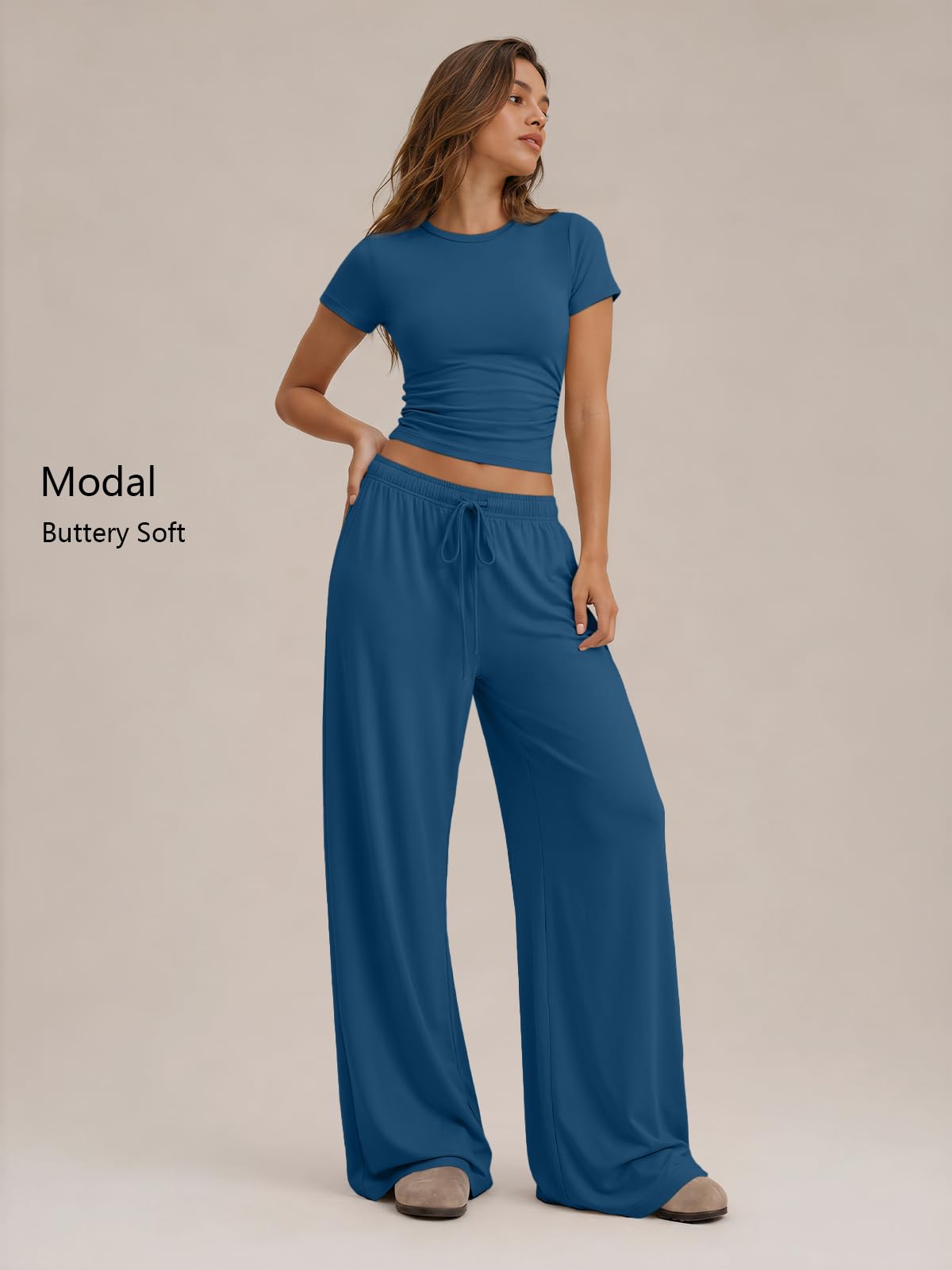 Trendy Queen Womens Petite 2 Two Piece Set 2026 Summer Workout Beach Vacation Cruise Gym Clothes Spring Fashion Lounge Matching School Comfy Airport Travel Outfit Athleisure Clothing