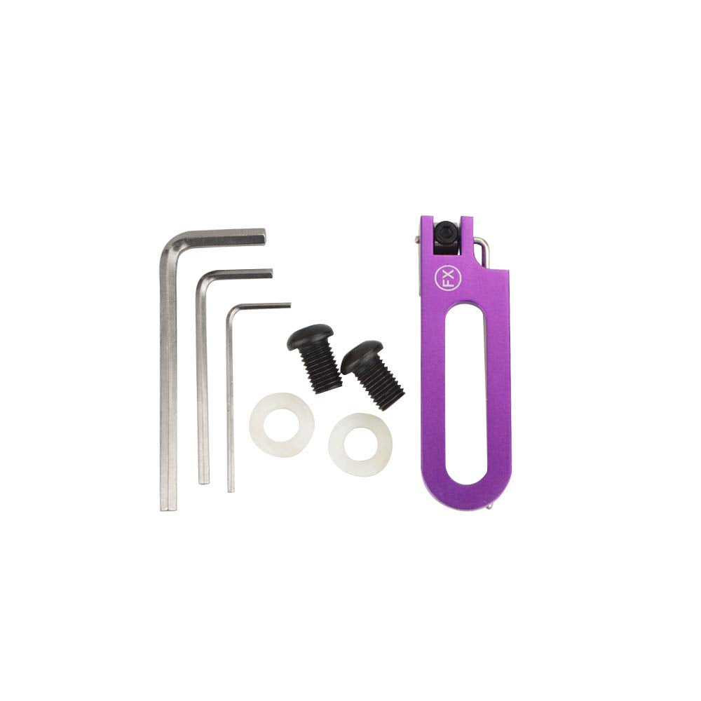 ZSHJGJR Archery Magnetic Arrow Rest and Cushion Plunger Set Pressure Button Metal Arrow Rest Left Right Hand for Recurve Bow (Left Hand, Purple)