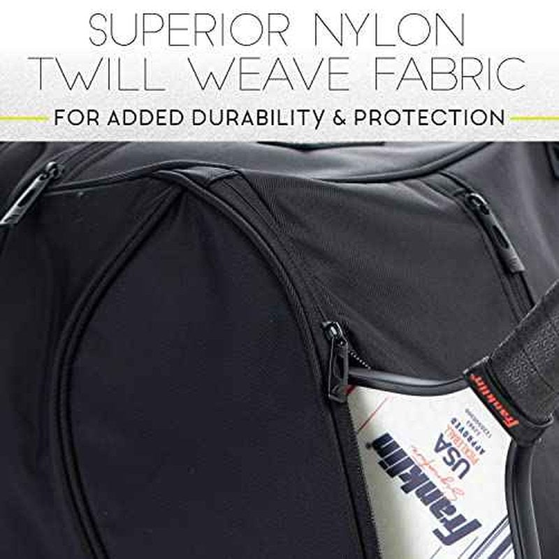 Franklin Sports Pickleball Bags - Sling Bag - Duffle Bag - Backpack for Paddles, Pickleballs + Accessories - Elite Nylon Fabric - Pickleball Equipment Bag for Men + Women - Black