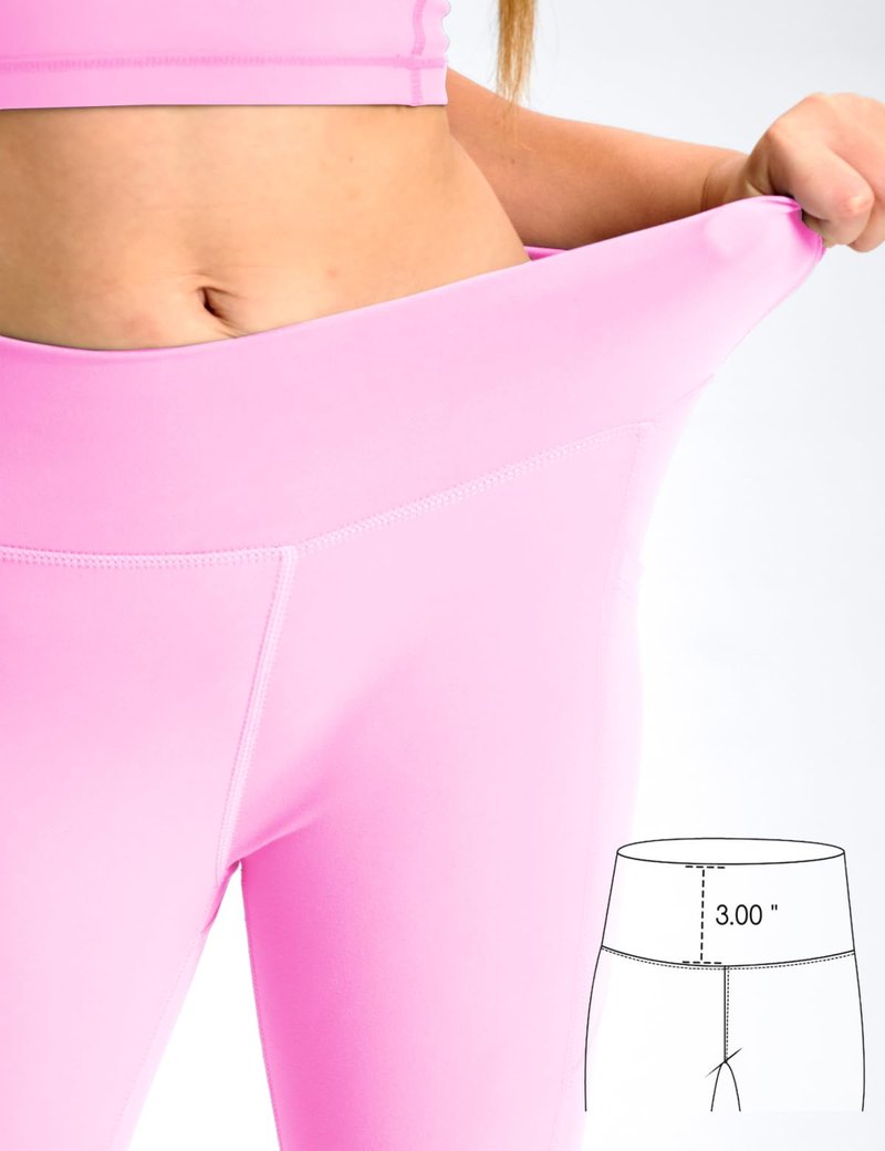 5 Pack Girls' Athletic Leggings with Pockets, Ankle Length Yoga Pants for School Kids Outfits Clothes