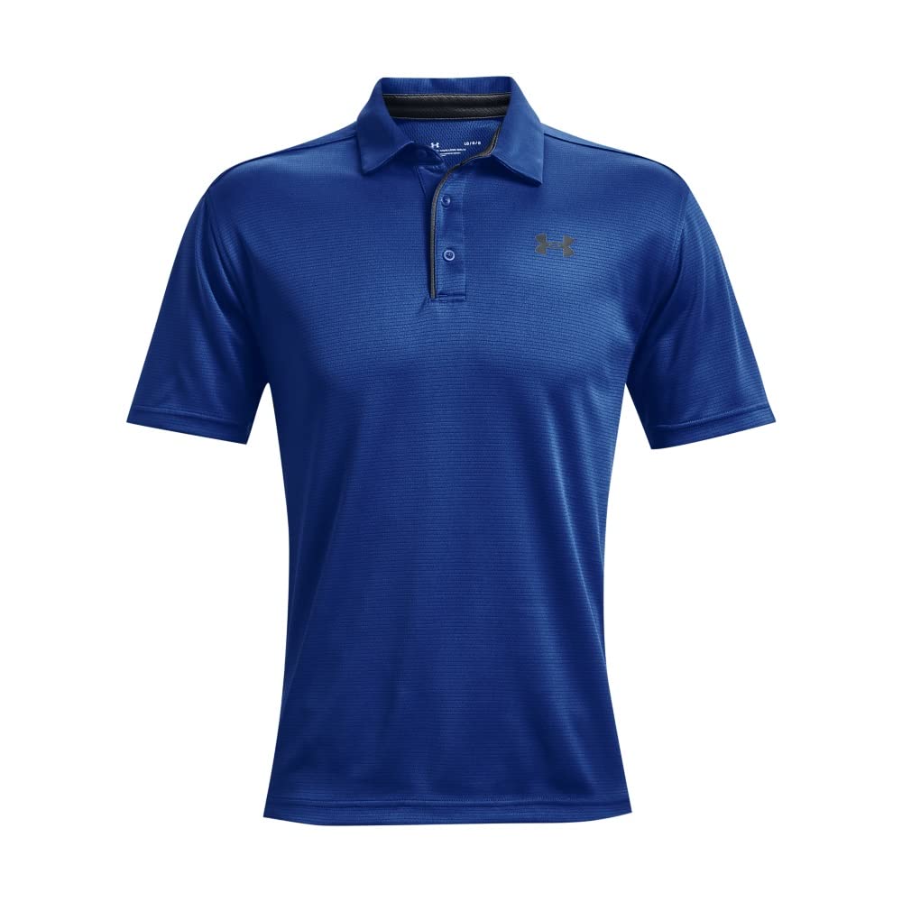 Under Armour Men's Tech Golf Polo, Tech Blue (432)/Pitch Gray, XX-Large