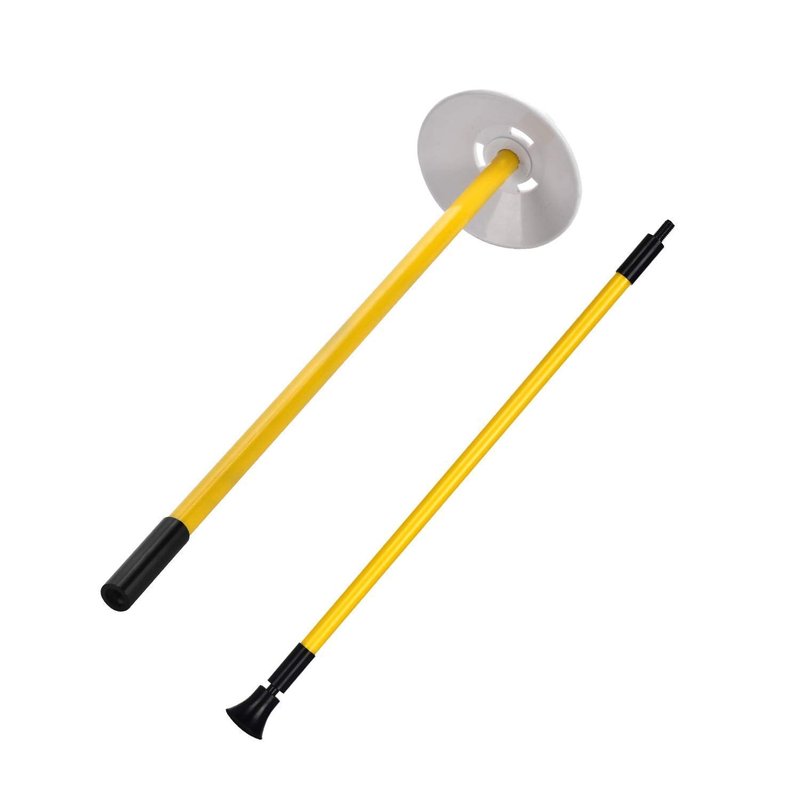 KINGTOP Golf Hole Cup Flagpole Set for Practice Putting Green, 6” Putting Cup Fit PGA | LPGA | USGA Regulations, 2-Section Flag Stick Design, 3 Feet, 4-Pack